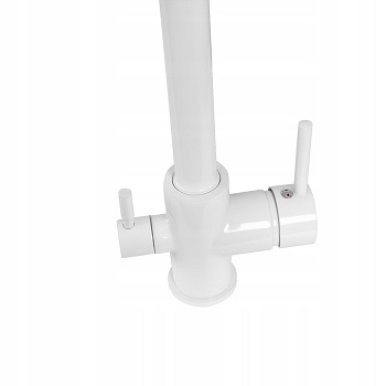 WYLEWKA BATERIA TRÓJDROŻNA PURE WHITE BIAŁA FILTR= - obrazek 2