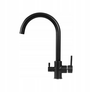 WYLEWKA BATERIA TRÓJDROŻNA PURE BLACK CZARNA FILTR - obrazek 3